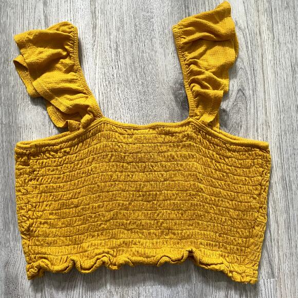 Wild Fable Sunburnt yellow crop top - Picture 3 of 7